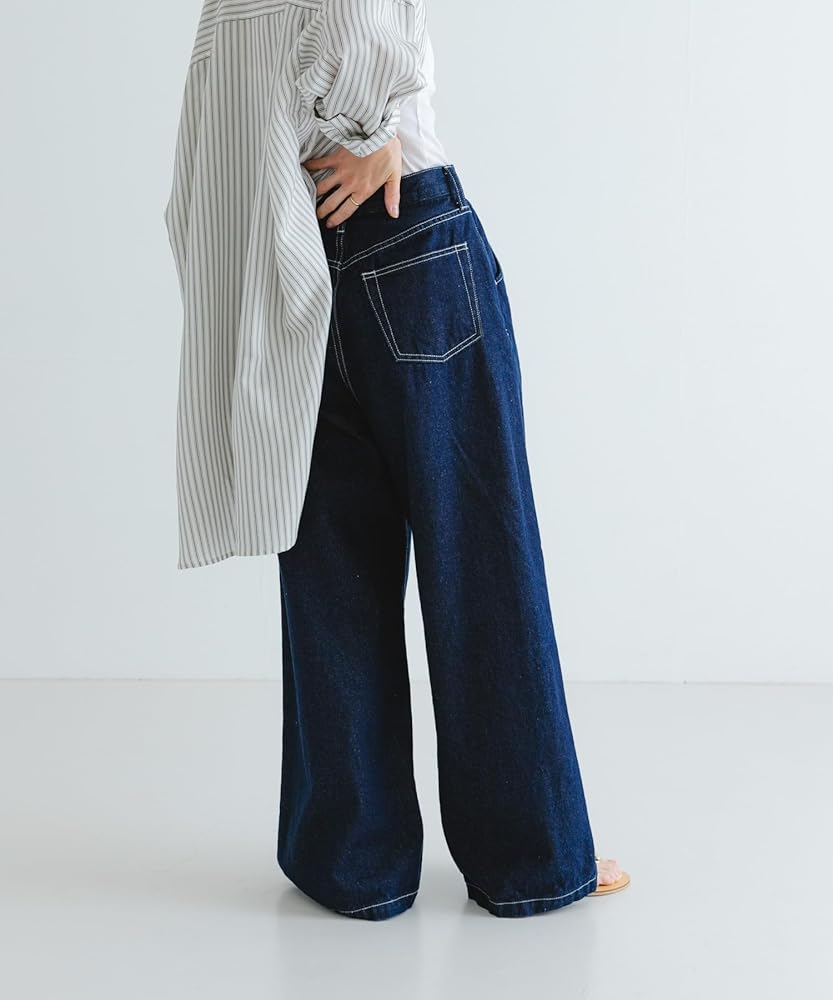 TanC TOKYO 25ss レザーパッチワイドデニム　34×30 TanC TOKYO 25ss レザーパッチワイドデニム 34×30 - メルカリ